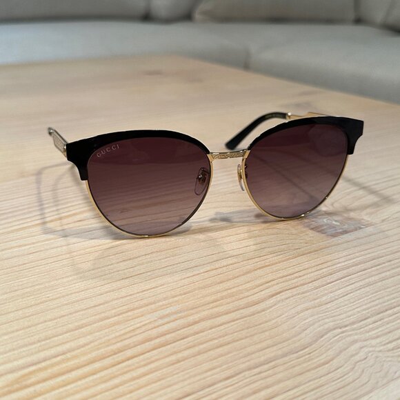 Gucci Sunglasses - Black & Gold main image 7